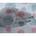 thumbnail image 4 of oneOone Viscose Chiffon Fabric Spiral & Floral Block Print Fabric BTY 42 Inch Wide, 4 of 4