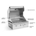 thumbnail image 4 of NewAge Products Outdoor Kitchen Aluminum 2 Piece Cabinet Set with Casters, Grill Cabinet and Performance Grill, 4 of 15