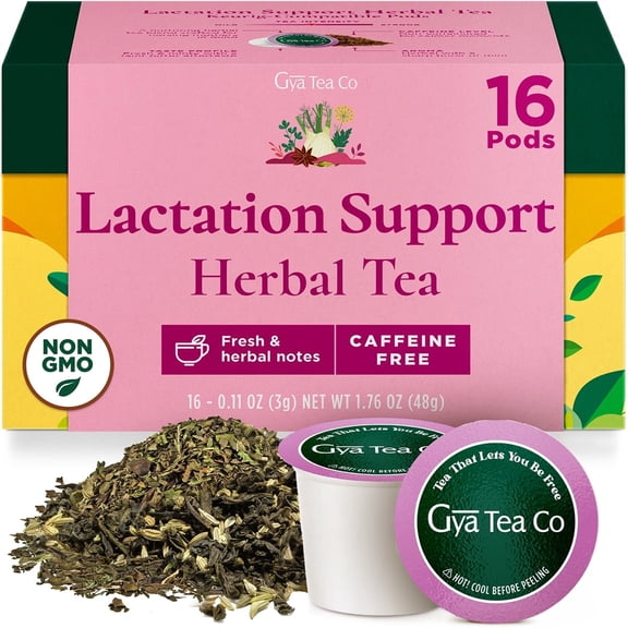Gya Tea Co Lactation Support Herbal Tea K Cup (16 Pods)