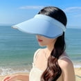 thumbnail image 5 of Summer UV Protection Beach Cap Protection Beach Cap - Light blue, 5 of 6