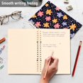 thumbnail image 5 of Haosy Cartoon Flowers and Dots Notebooks 2 Pcs 1-subject Journal 60 Sheets A5 College Ruled Paper Detachable Ring 8.3"x5.7", 5 of 8