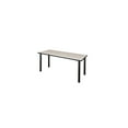 thumbnail image 2 of Regency Kee 72 x 24 in. Training Table- Maple Top, Black Legs & 2 Knight Mesh Chairs, 2 of 5