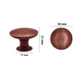 thumbnail image 3 of Manija de puerta de gabinete de 16 piezas, manija de tocador vintage de 30 mm, juego de manijas de cajón, manija de cajón redonda, manija de puerta, manija de gabinete, manija de muebles Zhivalor 221077-3, 3 of 4