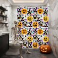 thumbnail image 3 of Shower Curtains for Bathroom-36"x72",Halloween Ghost Pumpkin Castle Waterproof Bath Curtain Grommet Shower Curtain Set with Hooks, 3 of 9