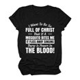 thumbnail image 1 of B91xZ T-Shirt à Col en V pour Femme, Manches Courtes, Noir XXL, 1 of 1