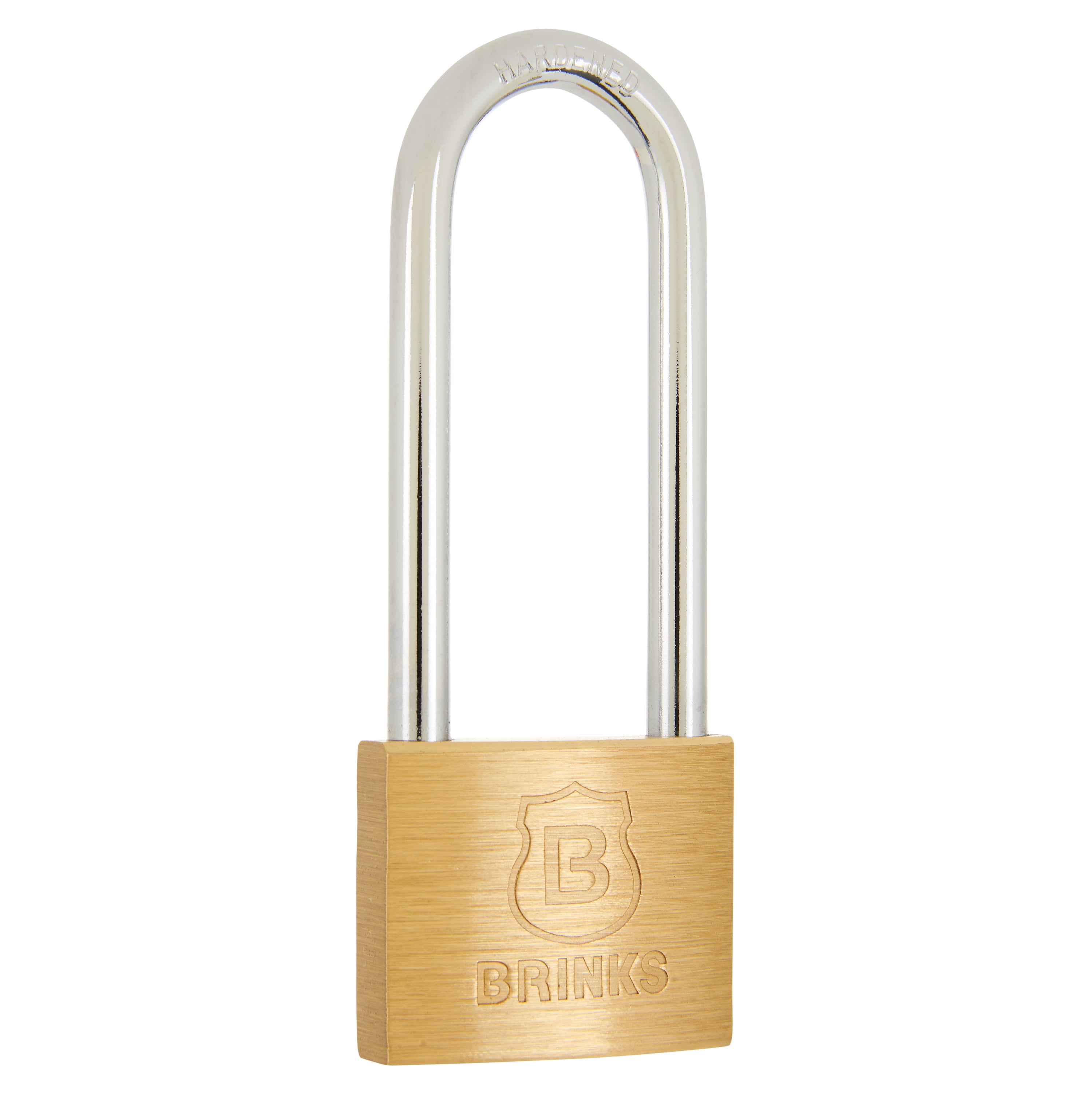 Brinks 40mm Solid Brass Padlock with 2-1/2 inch Long Shackle