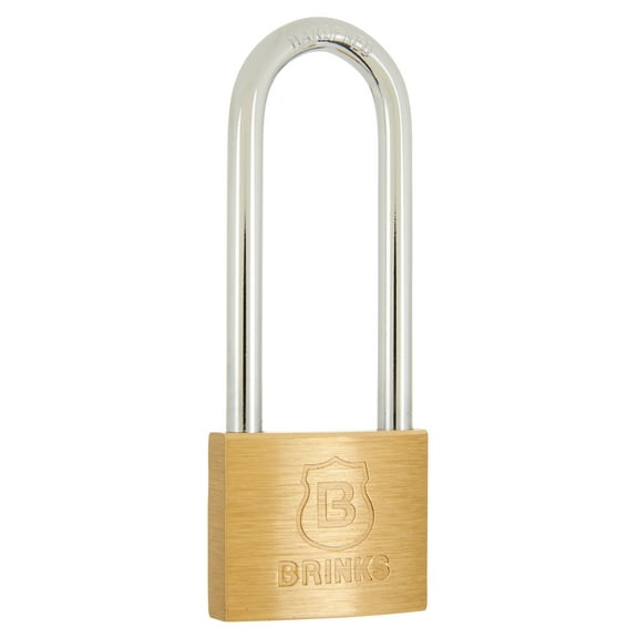 Brink's 40mm Long Shackle Solid Brass Padlock