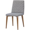 thumbnail image 4 of Manhattan Comfort Chaise d'Appoint Utopique en Gris (Lot de 2), 4 of 7
