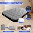 thumbnail image 4 of Queen Size Air Mattress with Built in Pump,High Portable 10" Inflatable Mattress,Blow Up Mattress for Travel,Home and Guest(Pale Gray), 4 of 10