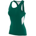 thumbnail image 1 of 1283 AG GRL INSPIRATION JRSY TANK VERDE OSCURO/ BLANCO L Nave de descenso de Augusta 1283, 1 of 1