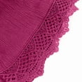 thumbnail image 2 of Women's Shorts Casual Elastic Waist Drawstring Yoga Comfy Stretch Lace Trim Summer Beach Linen Ruffle Bermuda Cargo Board Gym Hot Pink Bottoms Sizes 2XL, 2 of 5