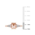 thumbnail image 2 of Everly Women's Morganite and Diamond 10K Rose Gold Engagement Ring, 2 of 7