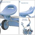 thumbnail image 3 of Ubravoo Toddler Foldable Tricycle Trike with Pedals PU Wheels Cool Lights,1-5 Years  Girls Boys,Blue, 3 of 8
