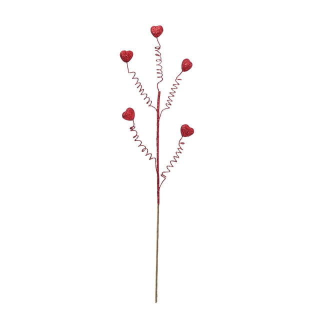 Decoraciones para San Valentín: Bayas rojas en forma de corazón, esquejes florales artificiales para el hogar, la oficina, la boda, el aniversario, la fiesta, ideas de regalos románticos.