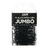 JAM Paper Jumbo Paper Clips, Black, 75/Pack, Large