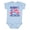 AE-Light Blue, variant on Mommys Little Firecracker with Rocket and Fireworks Boys or Girls Baby Bodysuit