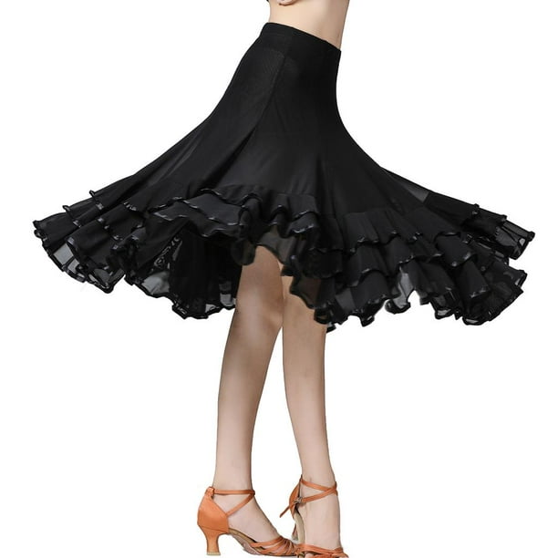Knee length black ballet skirt cheap
