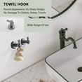 thumbnail image 5 of 6 - Piece Bathroom Towel Rack Set Wall Mount, 5 of 10