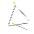thumbnail image 1 of Steel Triangle Bell with Mallet Steel Percussion Instrument Learning Early Education Musical Hand Percussion with Metal Holder, 1 of 7