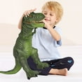 thumbnail image 3 of Gzsbaby Realistic 28" Dinosaur Toys for Boys Kids Action Figures, Green, 3 of 9