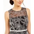 thumbnail image 2 of Calvin Klein Robe Midi Brodée pour Femmes, Noire, 8, 2 of 4