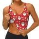thumbnail image 3 of Fotbe Merry Christmas Santa Claus A Sujetador Deportivo Largo sin Aros para Mujer con Almohadillas y Soporte Medio, Transpirable y Absorbente, Camiseta Tipo Chaleco o Tank Top-XX-Large, 3 of 8
