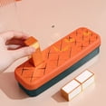 thumbnail image 4 of Wosthever Caja de almacenamiento de lápices labiales, soporte cosmético de rejilla múltiple, dormitorio doméstico, dormitorio, lápiz de Almacenamiento y organización del hogar naranja verde, 4 of 6