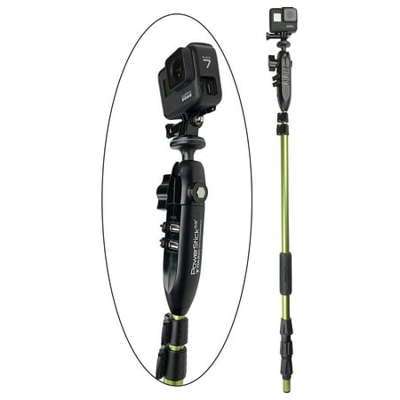UPC: 0852734006021 | YOLOtek PowerStick 53  Stick Only – Fishing Boat Mount With Constant Power. Works With All Model of GoPro & Other Action Camera – Veteran Owned