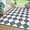Gray & White, variant on Funslane Outdoor Rug 9'x12' Waterproof, Reversible Lightweight Plastic Outside Carpet for Deck Balcony Porch Decor, Black and Brown