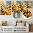 thumbnail image 4 of Designart "Yellow Grey Flowers euphony In Yellow" Floral & Botanical Metal Wall Art Prints, 4 of 5