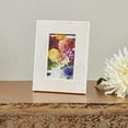 thumbnail image 4 of Luxe Cross Hatch Bone + Wood Photo Frame, 4 of 5