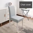 thumbnail image 3 of tssuouriy 2x Grey Washable Chair Cover With Anti-Wrinkle Easy To Clean And Maintain Kitchen Chair Cover, 3 of 6