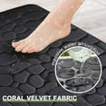 thumbnail image 4 of Bathroom Mat Rug,16''x24'' Memory Foam Bath Mat,Non-Slip Bathroom Floor Mats,Cobblestone Bath Mats Absorbent Bath Rugs Washable Quick Dry, 4 of 8