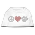 thumbnail image 6 of Pet Dog and Cat Shirt Rhinestone, "Peace Love  Paw", 6 of 9