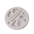 thumbnail image 4 of Gymnture Christmas Silicone Mold Xmas DIY Cake Tray Snowflake Santa Claus Hat Glove Tool, 4 of 10