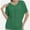 Green, variant on Women's V-Neck Tunic Top - Short Sleeve Ruched Blouse with Side Shirring, Casual T-Shirt Style Shirt