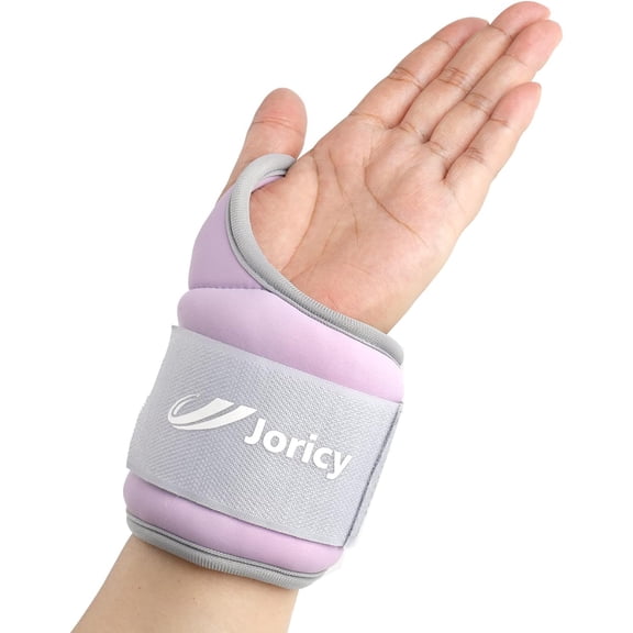 KKFEN-Wrist Weights with Thumb Loops Lock for Women Men 1 Pair 2 3 4 5 6 LBS Arm Weight Ankle Weights Weighted Gloves for Running Walking Jogging Physical Therapy Gym Workout Cardio Exercises
