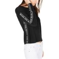 thumbnail image 2 of Camiseta básica Michael Kors Logo-Tape Mujer Negro Extragrande, 2 of 2