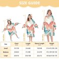 thumbnail image 4 of FORMRS Wearable Blanket Hoodie with Sleeves for Kids Cozy Flannel Sweatshirt, Watercolor Butterflies, 4 of 7