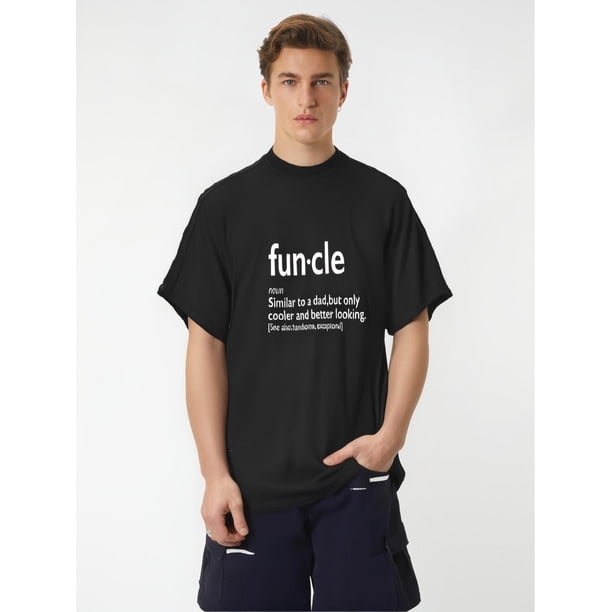 Funcle Sarcastic Humor Graphic Novelty Funny T Shirt Tee For Adult, Men, Women, Teen, Teenager, Adolescent, Youth