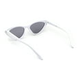 thumbnail image 4 of Girls Child Size Gothic Mod Chic Cat Eye Lolita Plastic Sunglasses White Black, 4 of 4