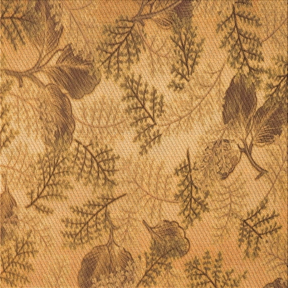 Ahgly Company Machine Washable Indoor Square Transitional Sedona Brown Area Rugs, 5' Square