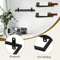 thumbnail image 3 of Unique Bargains Metal Wall-Mounted Wine Rack Holder for 6 Bottles with Installation Hardware, 3 of 7