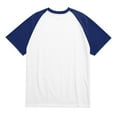 thumbnail image 5 of Godokuleh Men's Raglan Baseball T Shirts Cotton Crew Neck Short Sleeve T-Shirts Casual Soft Vintage Workout Athletic Tee Shirt Dark Blue 2XL, 5 of 6