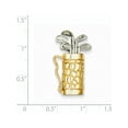 thumbnail image 2 of Designer 14K Two-Tone Golf Bag With Clubs Pendant (Length=29) (Width=16) Made In United States -Jewelry By Sweet Pea Creations, 2 of 2