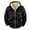 BB-Black, variant on BiZtdJrK Mens Zip Up Hoodies Thermal Sherpa Lined Cargo Work Winter Jackets Fleece Warm Hooded Sweatshirts Coat, Khaki, XXXL