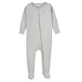 thumbnail image 2 of Gerber Unisex Baby Toddler Buttery Soft Footed Pajama 2-Way Zipper with Viscose Made from Eucalyptus, Sizes 0/3M - 4T, 2 of 8
