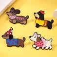 thumbnail image 3 of Jiibva Cartoon Dachshund Brooch Pin Funny Animal Lapel Pins Novelty Dog Pins Badge for Backpack Clothes Hat Decoration, 3 of 7