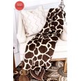 thumbnail image 4 of Home Must Haves Ultra Soft Micro Plush Flannel Blanket Luxurious Flannel Fur All Season Premium Bed Blanket (Queen 80"x80", Giraffe Skin Print), 4 of 4