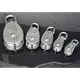 thumbnail image 2 of Stainless Steel Pulley M15/M20 M25 M32 Single Wheel Swivel Lifting Rope Pulley Set Lifting Wheel Tools ,Easy Installation, 2 of 2